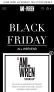How aniandwren.com looks like on a mobile device such as an iPhone.