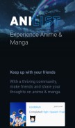 How anilist.co looks like on a mobile device such as an iPhone.
