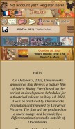 How animationsource.org looks like on a mobile device such as an iPhone.
