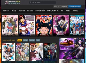 How anime47.com looks like on a tablet such as an iPad.