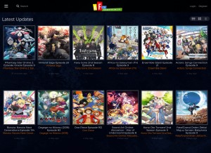 How animefreak.tv looks like on a tablet such as an iPad.