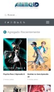 How animeid.cc looks like on a mobile device such as an iPhone.