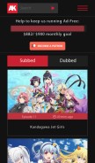 How animekisa.tv looks like on a mobile device such as an iPhone.