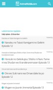 How animemobile.com looks like on a mobile device such as an iPhone.