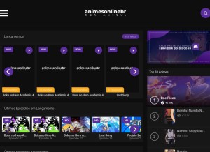 How animesonlinebr.org looks like on a tablet such as an iPad.