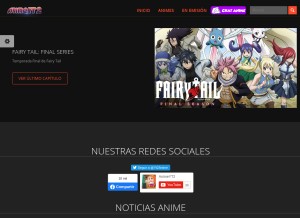 How animeyt2.tv looks like on a tablet such as an iPad.