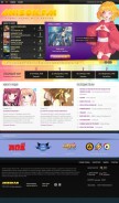 How anison.fm looks like on a mobile device such as an iPhone.