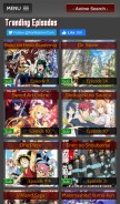 How aniwatcher.com looks like on a mobile device such as an iPhone.