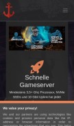 How anker43.de looks like on a mobile device such as an iPhone.