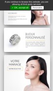 How anneaux-elfiques.com looks like on a mobile device such as an iPhone.