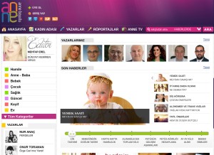 How anneboyutu.com looks like on a tablet such as an iPad.