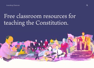 How annenbergclassroom.org looks like on a tablet such as an iPad.