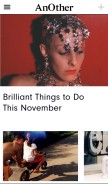 How anothermag.com looks like on a mobile device such as an iPhone.