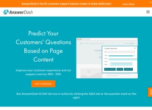 How answerdash.com looks like on a tablet such as an iPad.