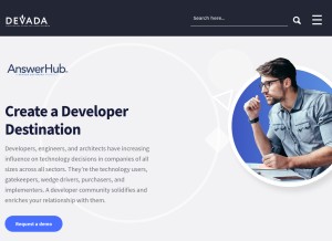 How answerhub.com looks like on a tablet such as an iPad.