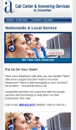 How answernet.com looks like on a mobile device such as an iPhone.