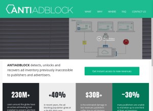 How antiadblock.cz looks like on a tablet such as an iPad.