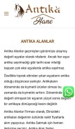 How antikahane.com looks like on a mobile device such as an iPhone.