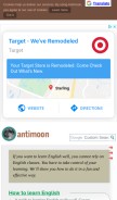 How antimoon.com looks like on a mobile device such as an iPhone.
