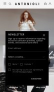 How antonioli.eu looks like on a mobile device such as an iPhone.