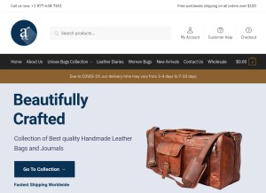 How anuent.com looks like on a tablet such as an iPad.