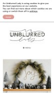 How anunblurredlady.com looks like on a mobile device such as an iPhone.