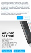 How anura.io looks like on a mobile device such as an iPhone.