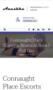 How anushkaaggarwal.com looks like on a mobile device such as an iPhone.