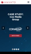How anvato.com looks like on a mobile device such as an iPhone.