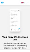 How any.do looks like on a mobile device such as an iPhone.