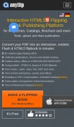 How anyflip.com looks like on a mobile device such as an iPhone.