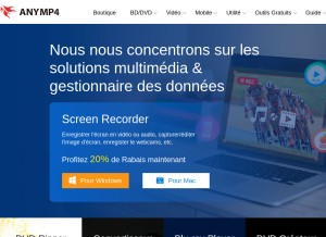 How anymp4.fr looks like on a tablet such as an iPad.