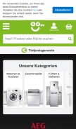 How ao.de looks like on a mobile device such as an iPhone.
