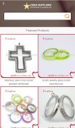 How aoguejewellery.com looks like on a mobile device such as an iPhone.