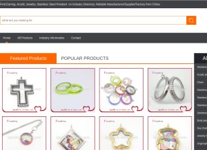 How aoguejewellery.com looks like on a tablet such as an iPad.