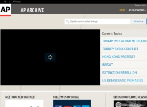 How aparchive.com looks like on a tablet such as an iPad.