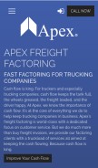 How apexcapitalcorp.com looks like on a mobile device such as an iPhone.