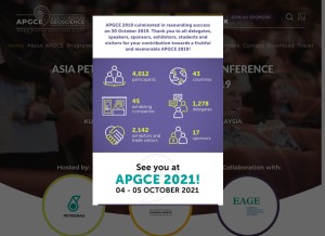 How apgce.com looks like on a tablet such as an iPad.