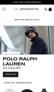 How aphrodite1994.com looks like on a mobile device such as an iPhone.