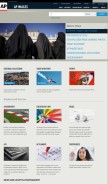 How apimages.com looks like on a mobile device such as an iPhone.