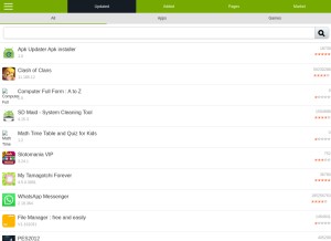 How apk.black looks like on a tablet such as an iPad.
