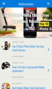How apkbossnews.com looks like on a mobile device such as an iPhone.
