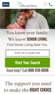 How aplaceformom.com looks like on a mobile device such as an iPhone.