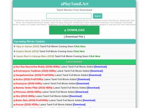 How aplaytamil.site looks like on a tablet such as an iPad.