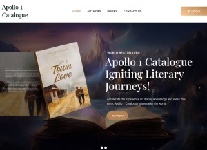 How apollo1catalogue.com looks like on a tablet such as an iPad.