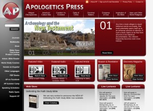 How apologeticspress.org looks like on a tablet such as an iPad.