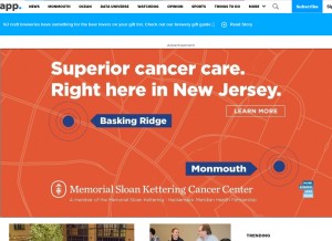 How app.com looks like on a tablet such as an iPad.