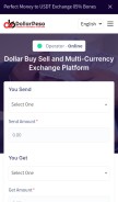 How app.dollarpesa.com looks like on a mobile device such as an iPhone.