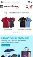 How apparelnbags.com looks like on a mobile device such as an iPhone.