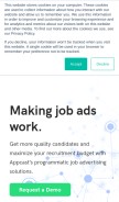How appcast.io looks like on a mobile device such as an iPhone.